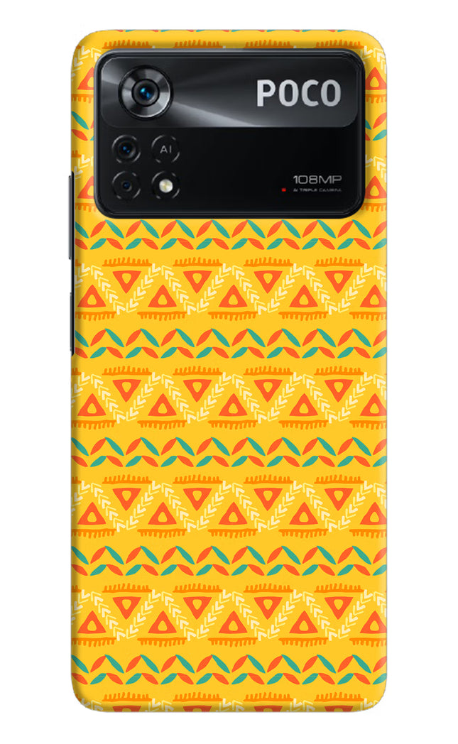 Tribal Pattern Poco X4 Pro Hard Case Back Cover by Casekaro