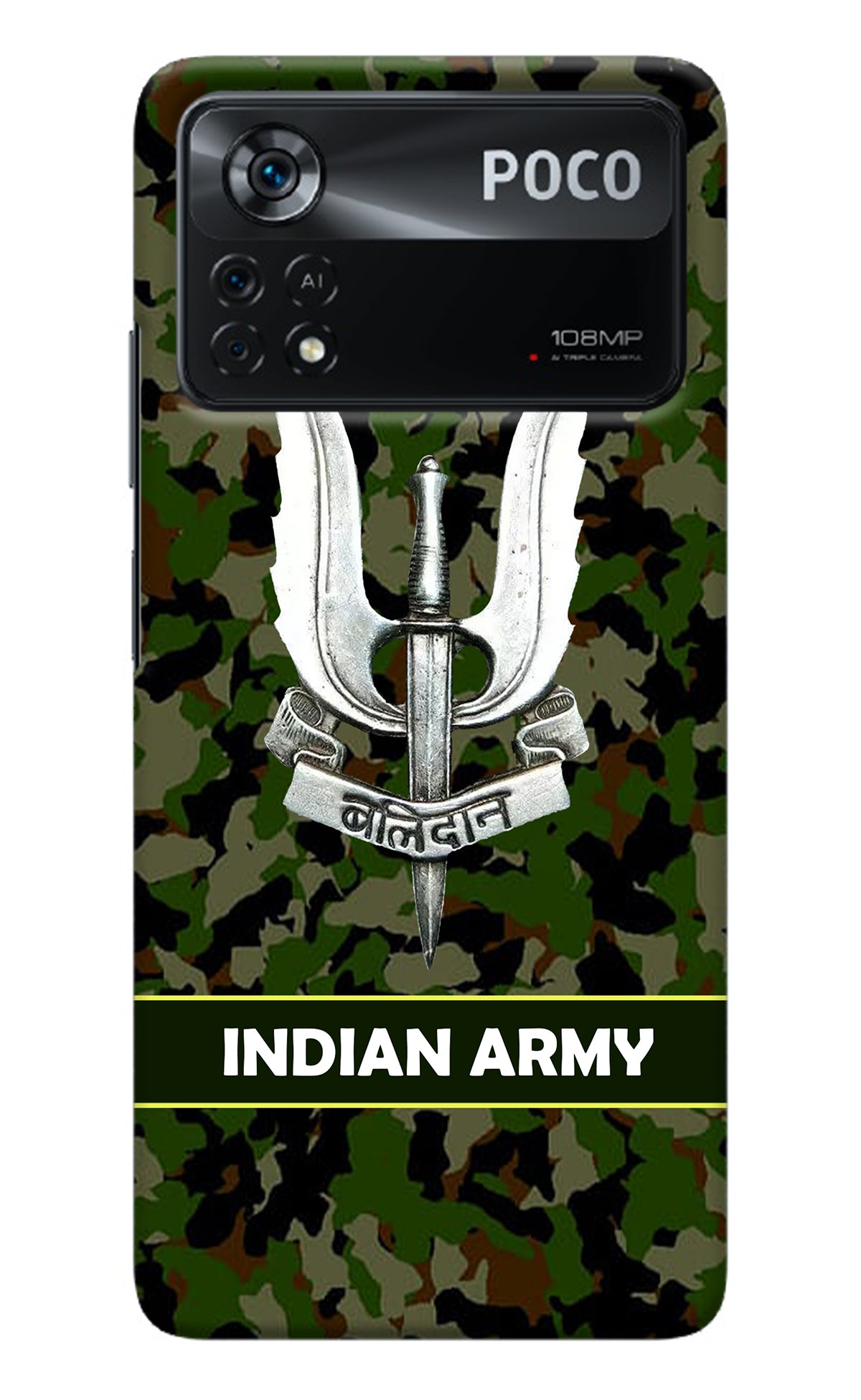 Balidan Indian Logo Poco X4 Pro Back Cover