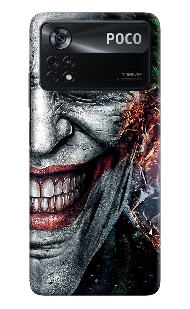 Joker Cam Poco X4 Pro Hard Case Back Cover by Casekaro
