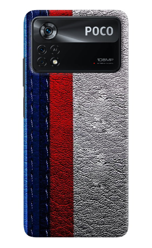 BMW Stripes Poco X4 Pro Back Cover