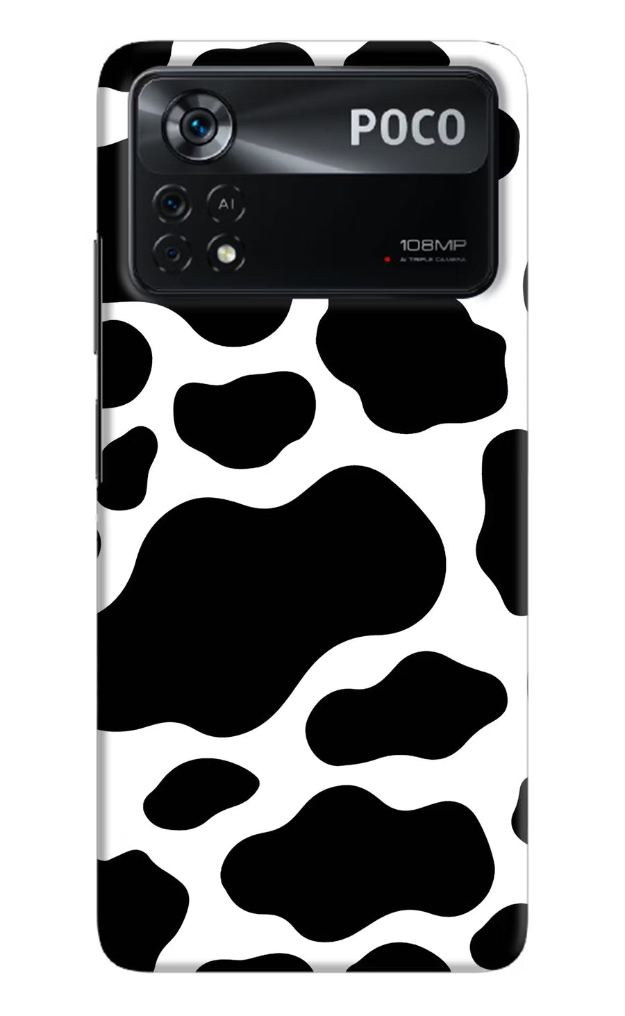 Cow Spots Poco X4 Pro Back Cover, Hard case