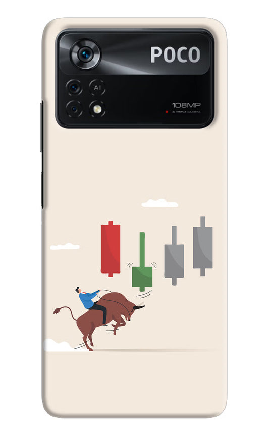 Bull Trading Momentum Poco X4 Pro Hard Case Back Cover by Casekaro