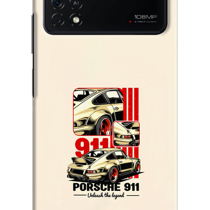 Classic Porsche 911 Poco X4 Pro Hard Case Back Cover by Casekaro