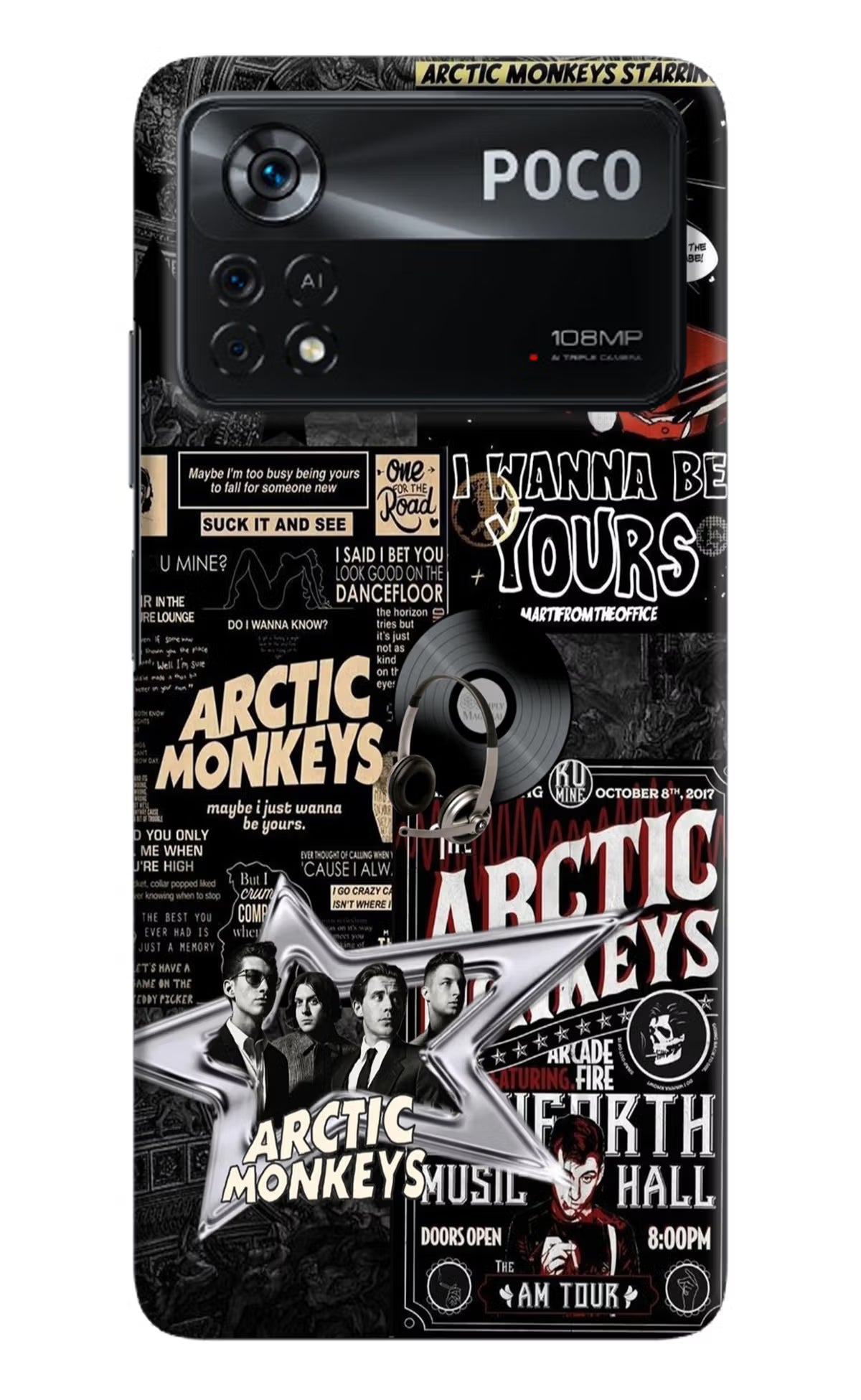Arctic Monkeys Poco X4 Pro Hard Case Back Cover by Casekaro
