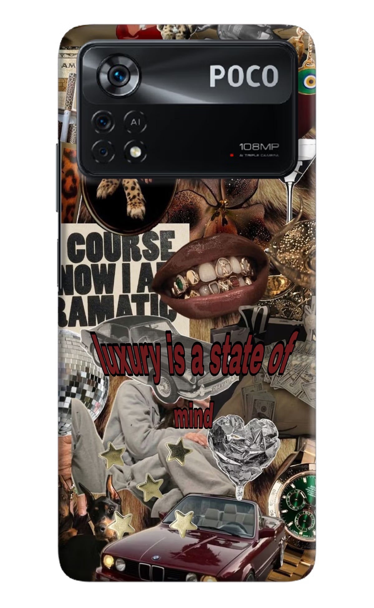 Luxury Poco X4 Pro Hard Case Back Cover by Casekaro