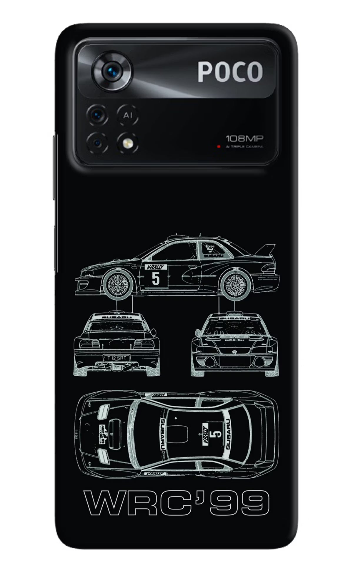 WRC'99 Poco X4 Pro Hard Case Back Cover by Casekaro