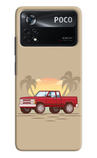 Desert Classic Drive Poco X4 Pro Hard Case Back Cover by Casekaro