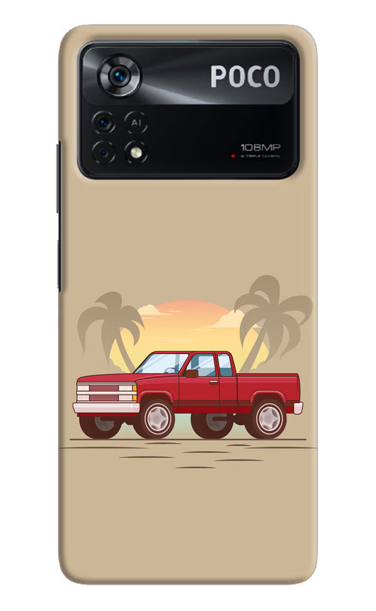 Desert Classic Drive Poco X4 Pro Hard Case Back Cover by Casekaro