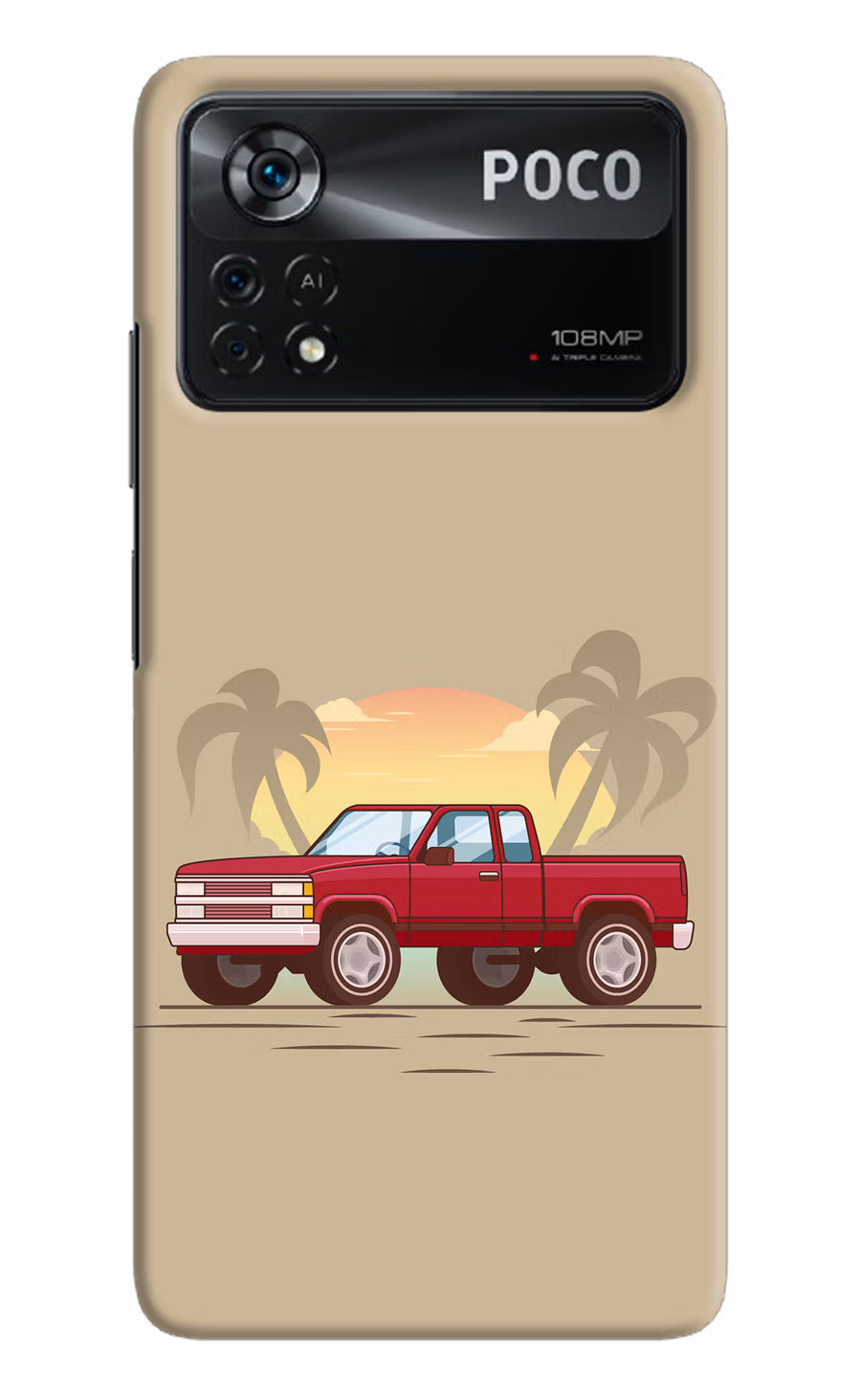 Desert Classic Drive Poco X4 Pro Back Cover, Hard case