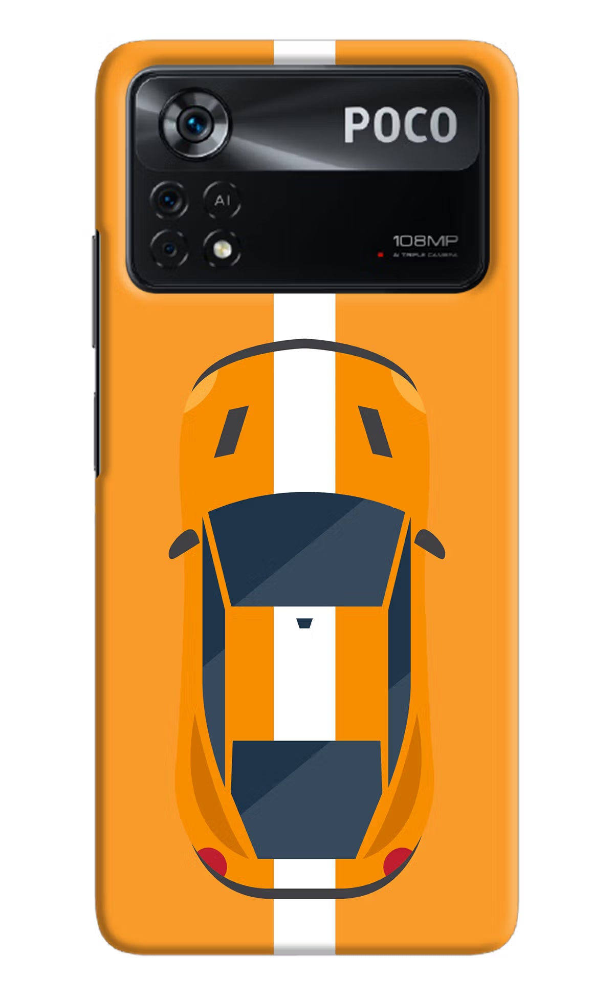 Highway Pursuit Poco X4 Pro Hard Case Back Cover by Casekaro