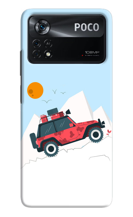 Mountain Trail Beast Poco X4 Pro Hard Case Back Cover by Casekaro