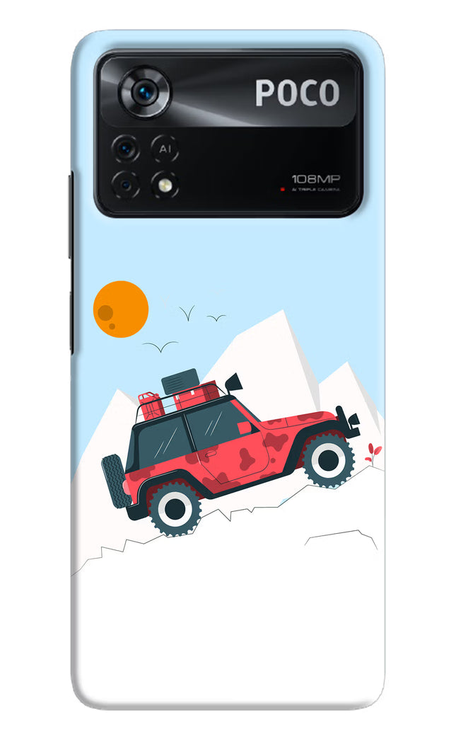 Mountain Trail Beast Poco X4 Pro Hard Case Back Cover by Casekaro
