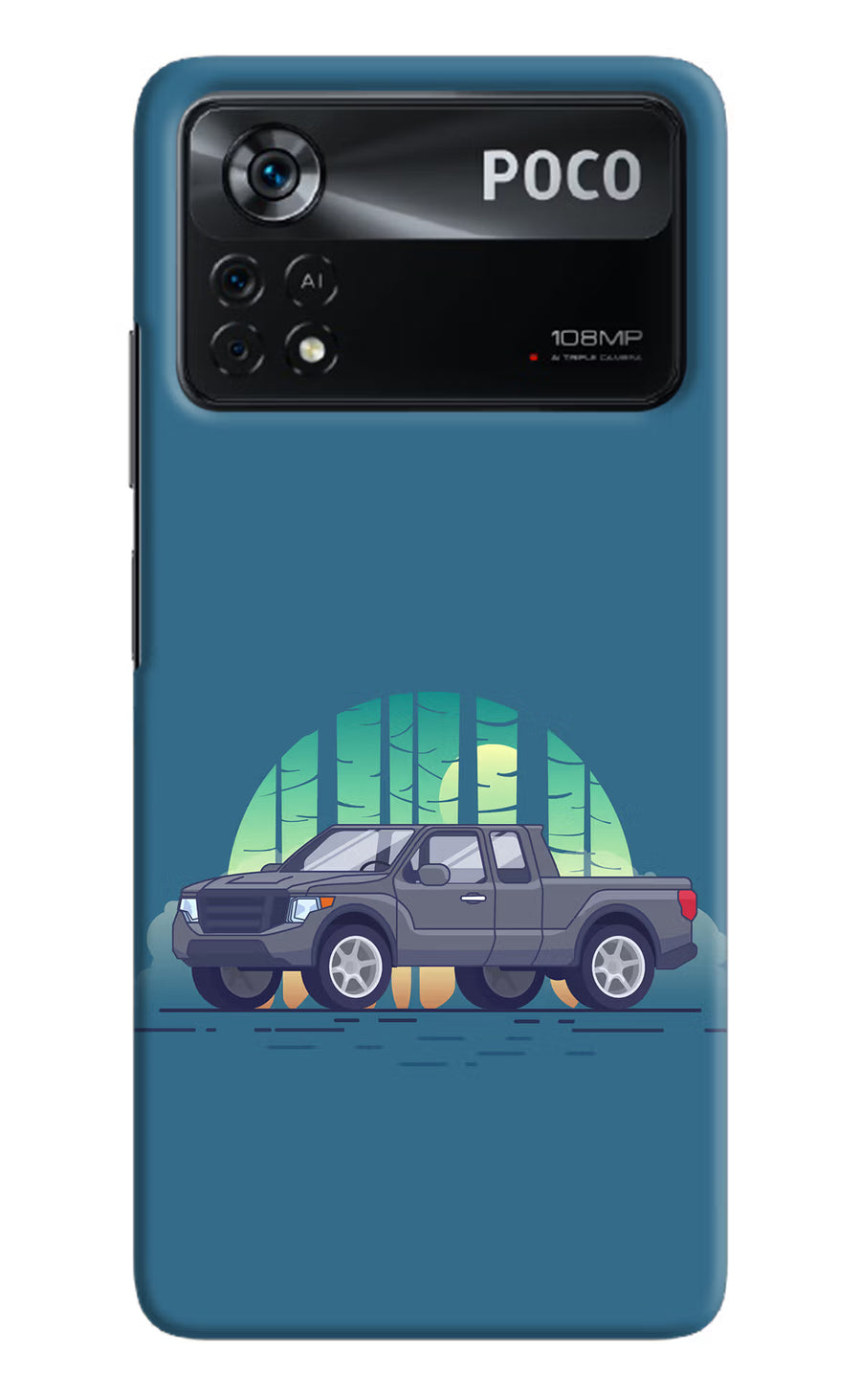 Retro Garage Vibe Poco X4 Pro Back Cover, Hard case