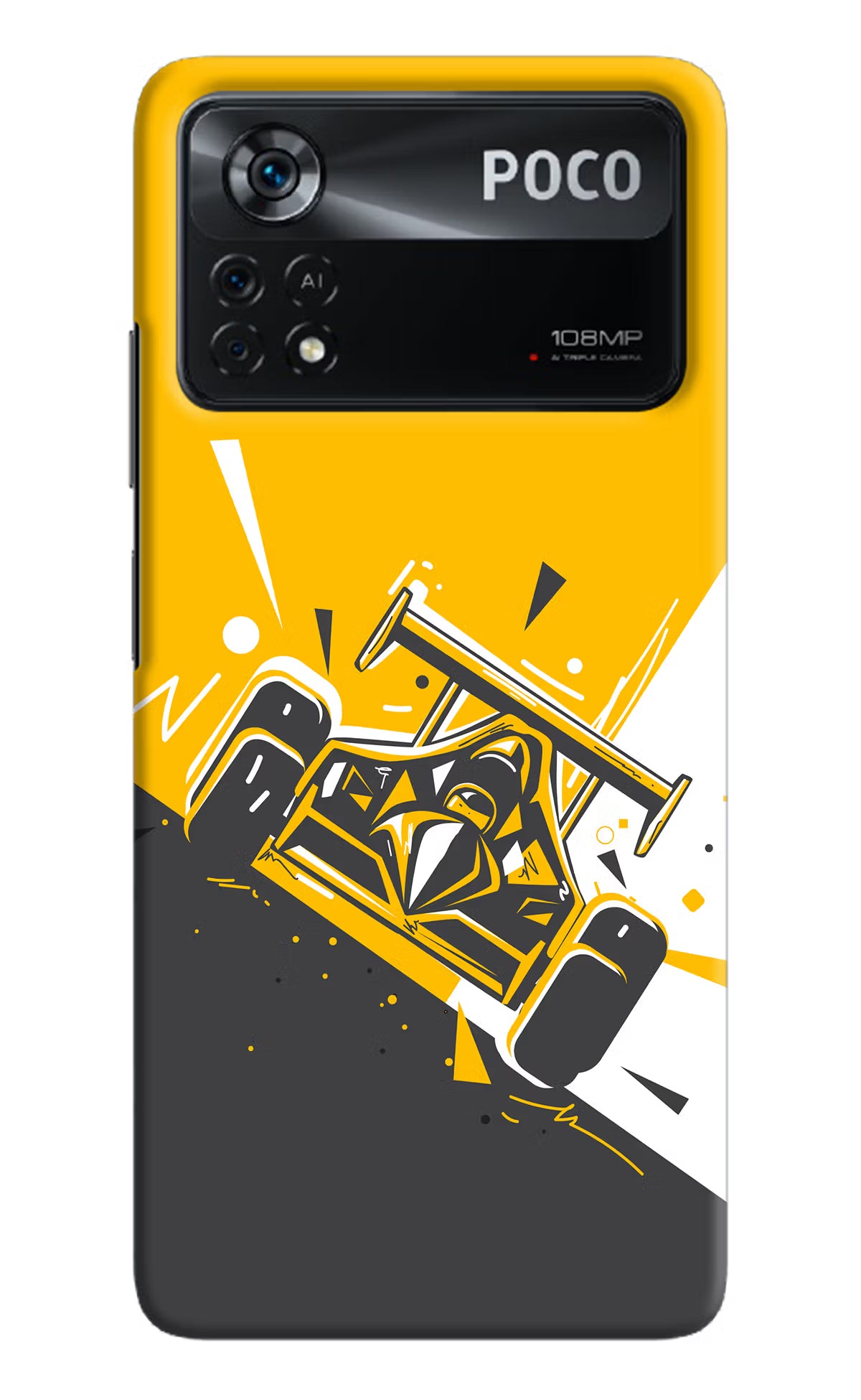 Track King Poco X4 Pro Hard Case Back Cover by Casekaro
