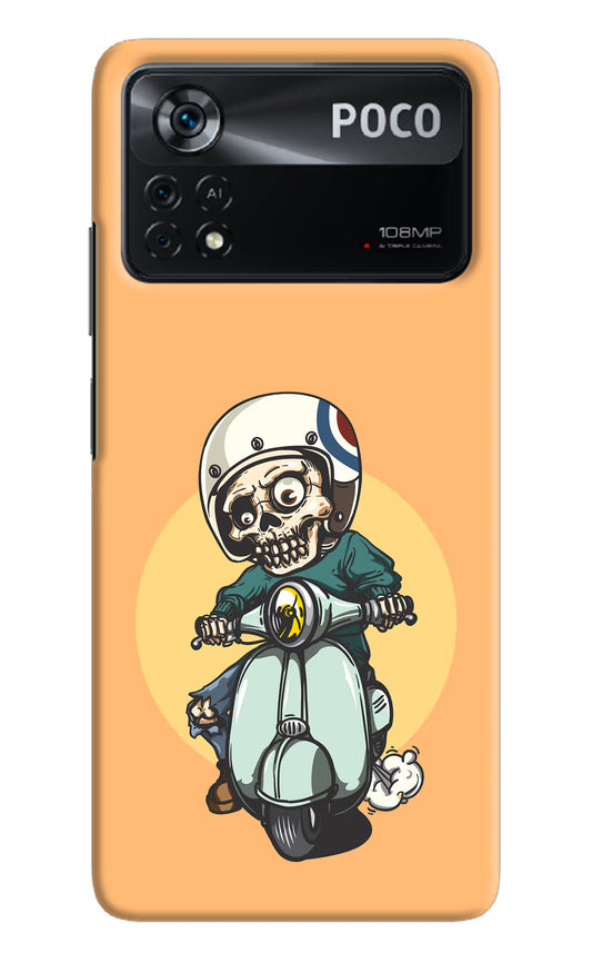 Undead Biker Poco X4 Pro Hard Case Back Cover by Casekaro