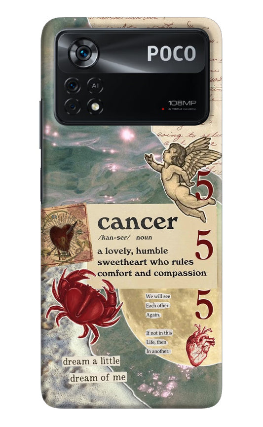 Cancer Zodiac Poco X4 Pro Hard Case Back Cover by Casekaro