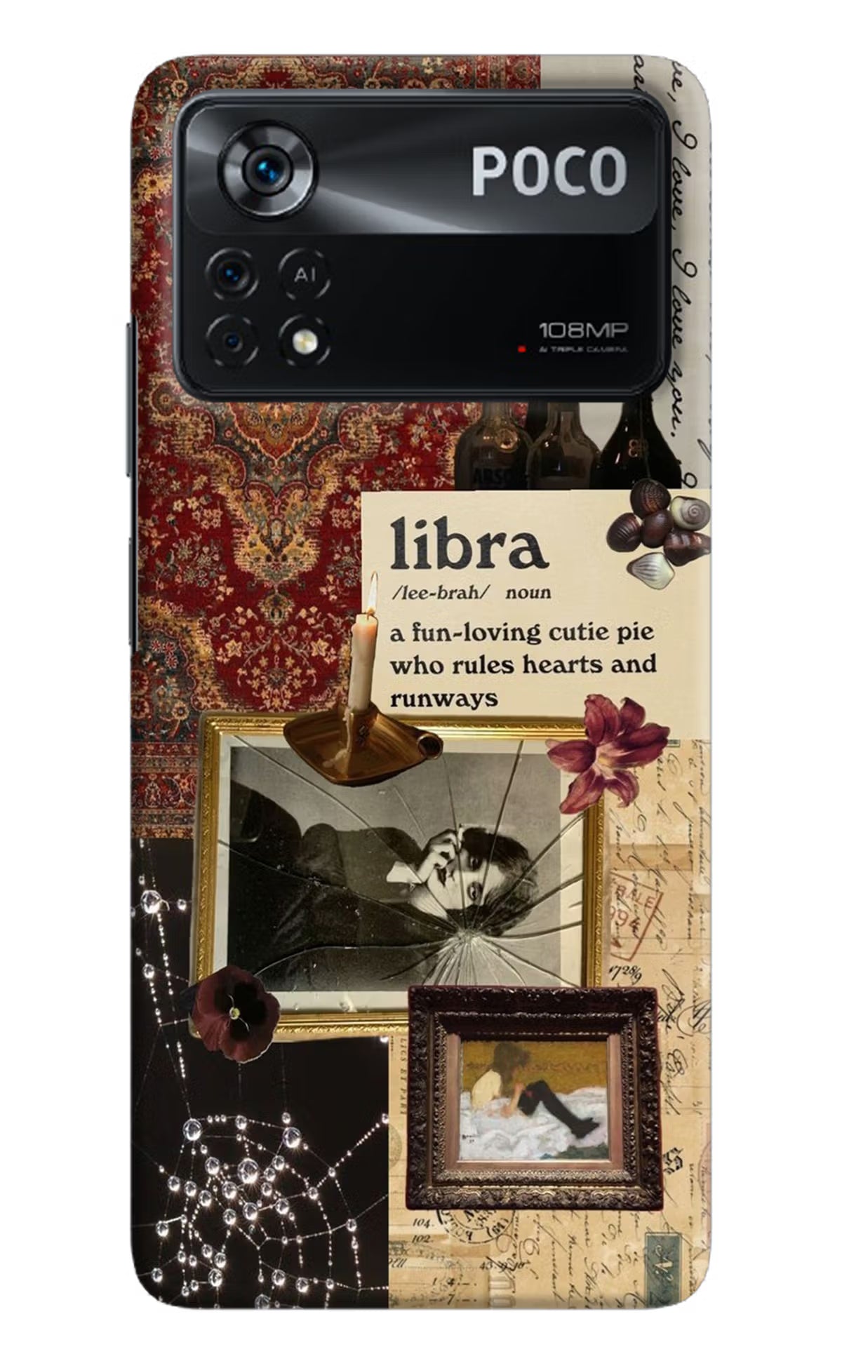 Libra Zodiac Poco X4 Pro Hard Case Back Cover by Casekaro