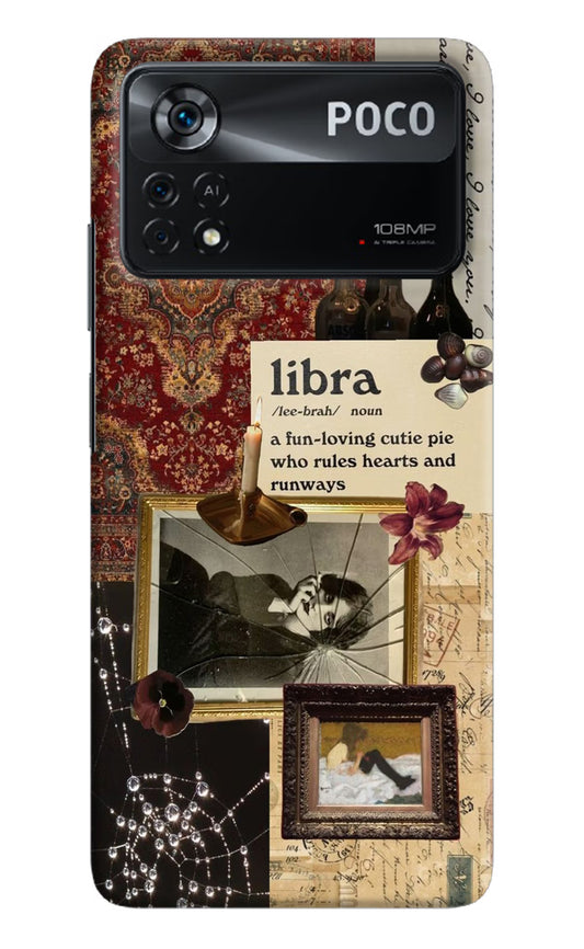 Libra Zodiac Poco X4 Pro Hard Case Back Cover by Casekaro