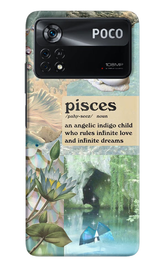 Pisces Zodiac Poco X4 Pro Hard Case Back Cover by Casekaro