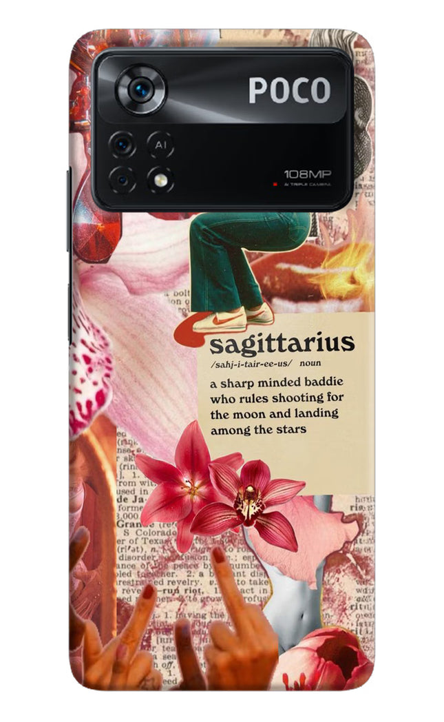 Sagittarius Zodiac Poco X4 Pro Hard Case Back Cover by Casekaro