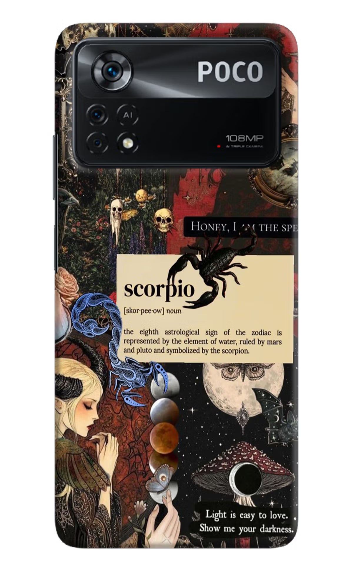 Scorpio Zodiac Poco X4 Pro Hard Case Back Cover by Casekaro