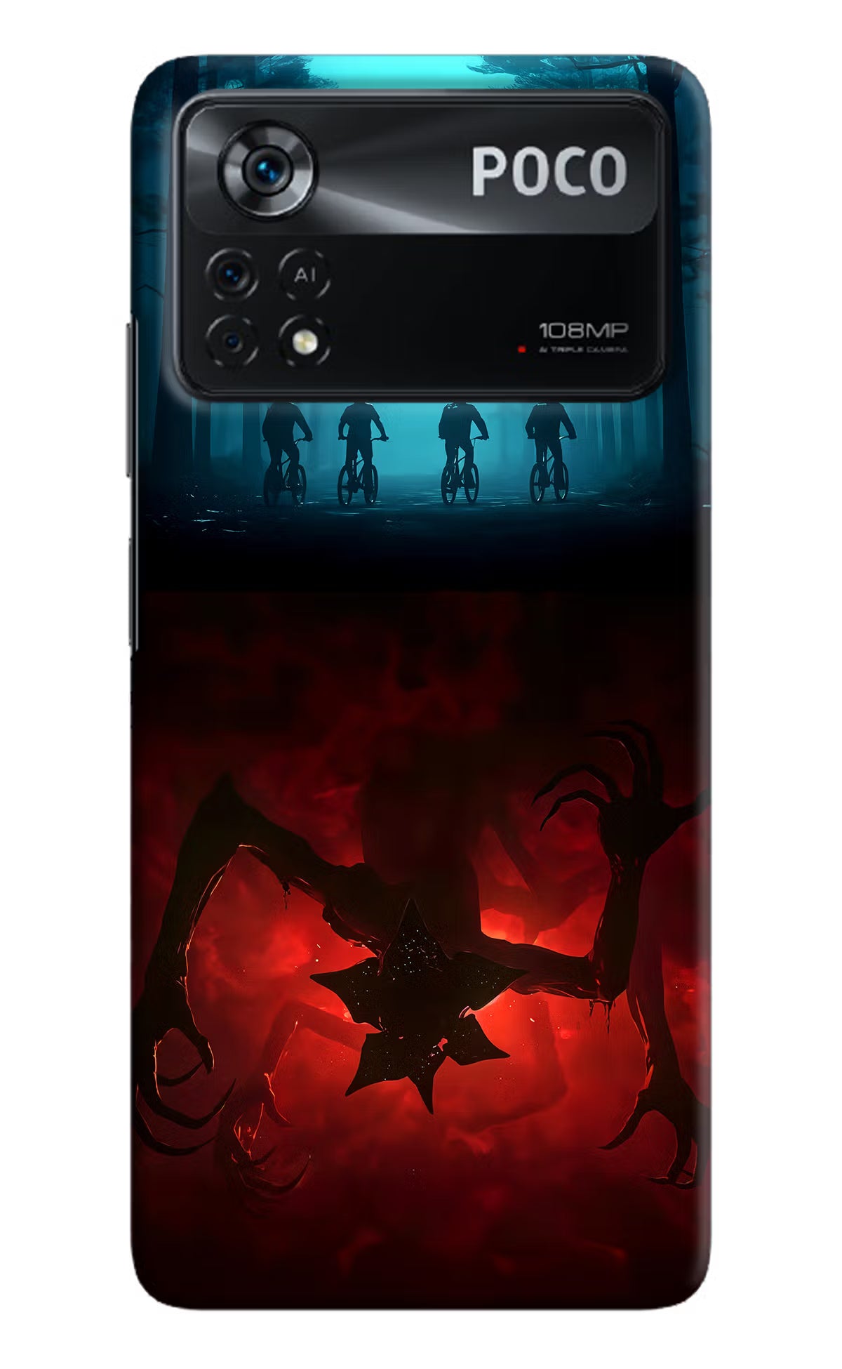 Ordinary Things Downside Up Poco X4 Pro Hard Case Back Cover by Casekaro