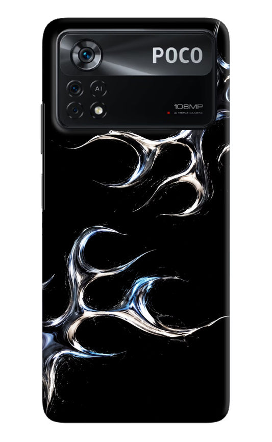 Chrome Tribal Poco X4 Pro Hard Case Back Cover by Casekaro