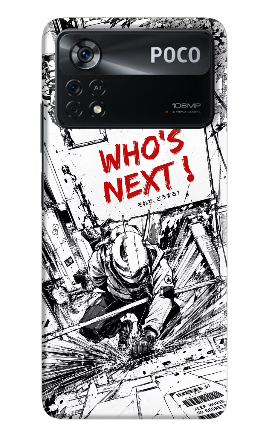 Who's Next Poco X4 Pro Back Cover, Hard case