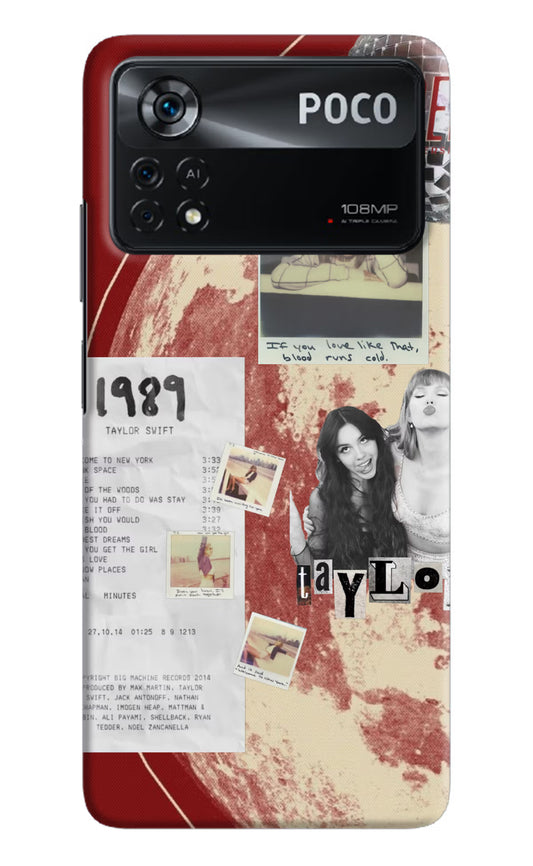 Taylor Swift Poco X4 Pro Hard Case Back Cover by Casekaro