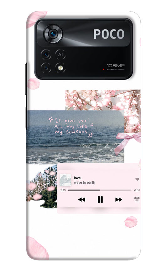 Wave to earth Poco X4 Pro Back Cover