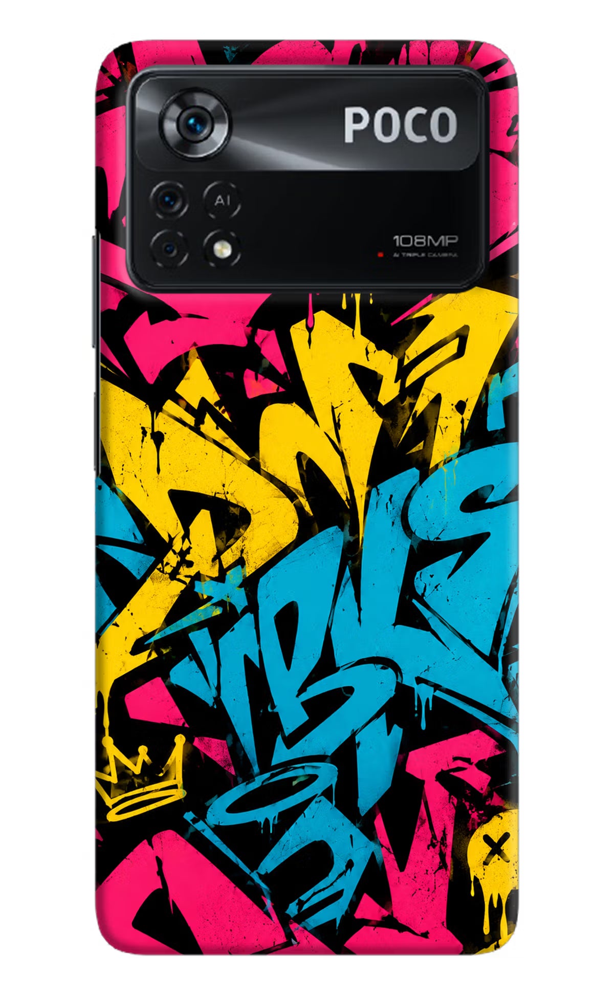 Graffiti Vibe Poco X4 Pro Back Cover