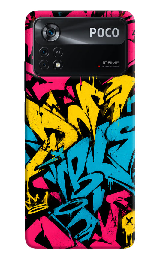 Graffiti Vibe Poco X4 Pro Back Cover