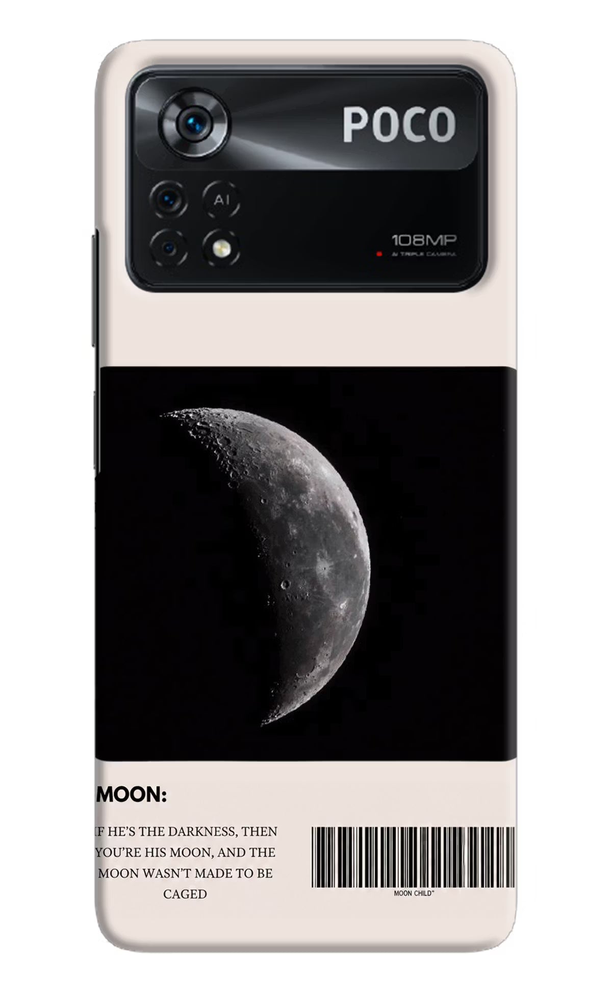 Moon Phase Poco X4 Pro Back Cover