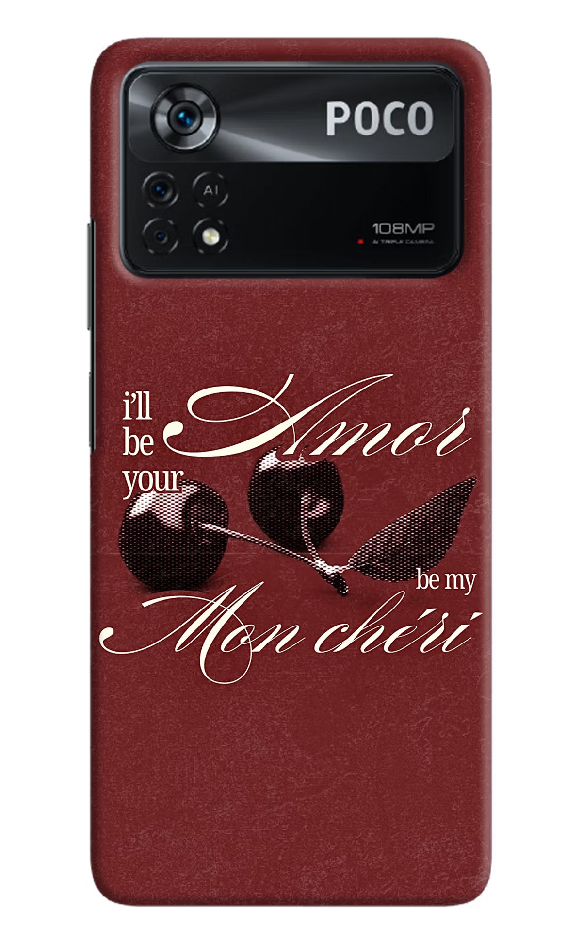 Velvet Cherry Poco X4 Pro Back Cover