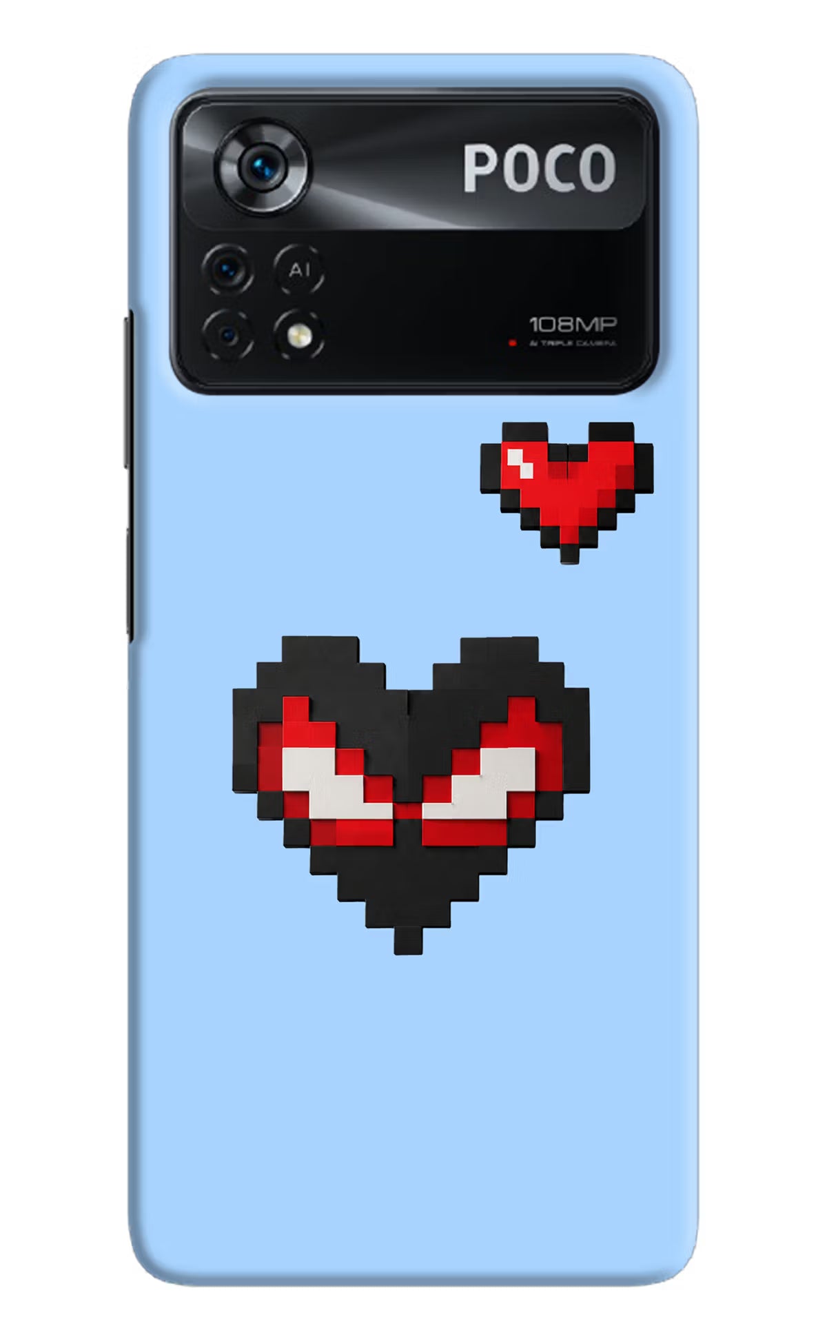 Peter Heart Poco X4 Pro Back Cover
