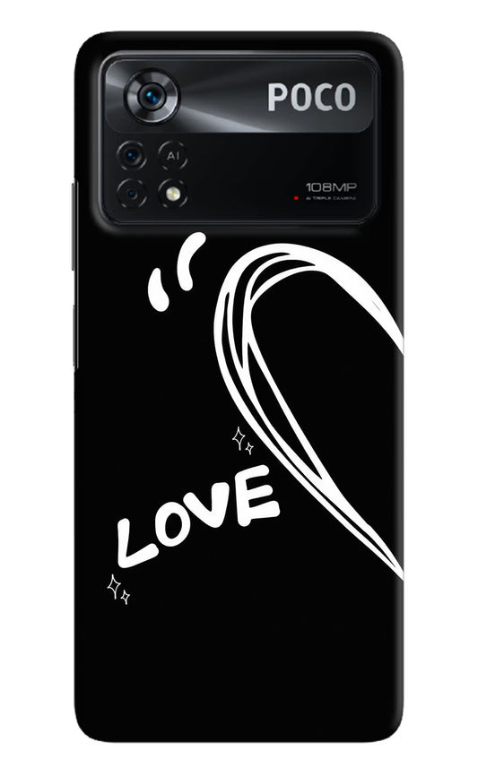 Love Line Poco X4 Pro Hard Case Back Cover by Casekaro