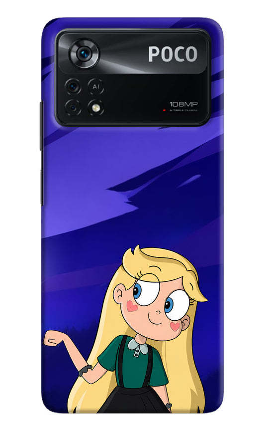 Star Glow Poco X4 Pro Hard Case Back Cover by Casekaro