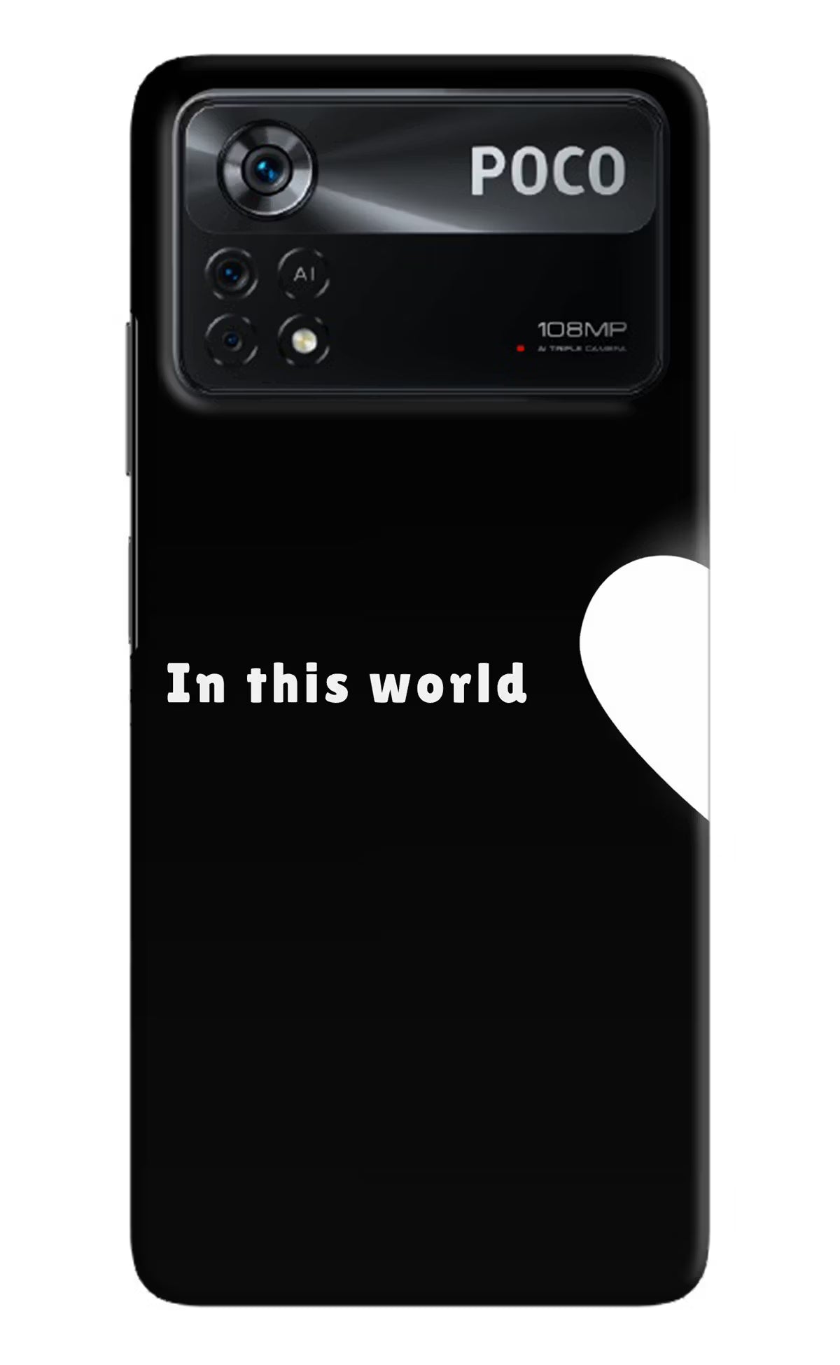 This World Poco X4 Pro Hard Case Back Cover by Casekaro