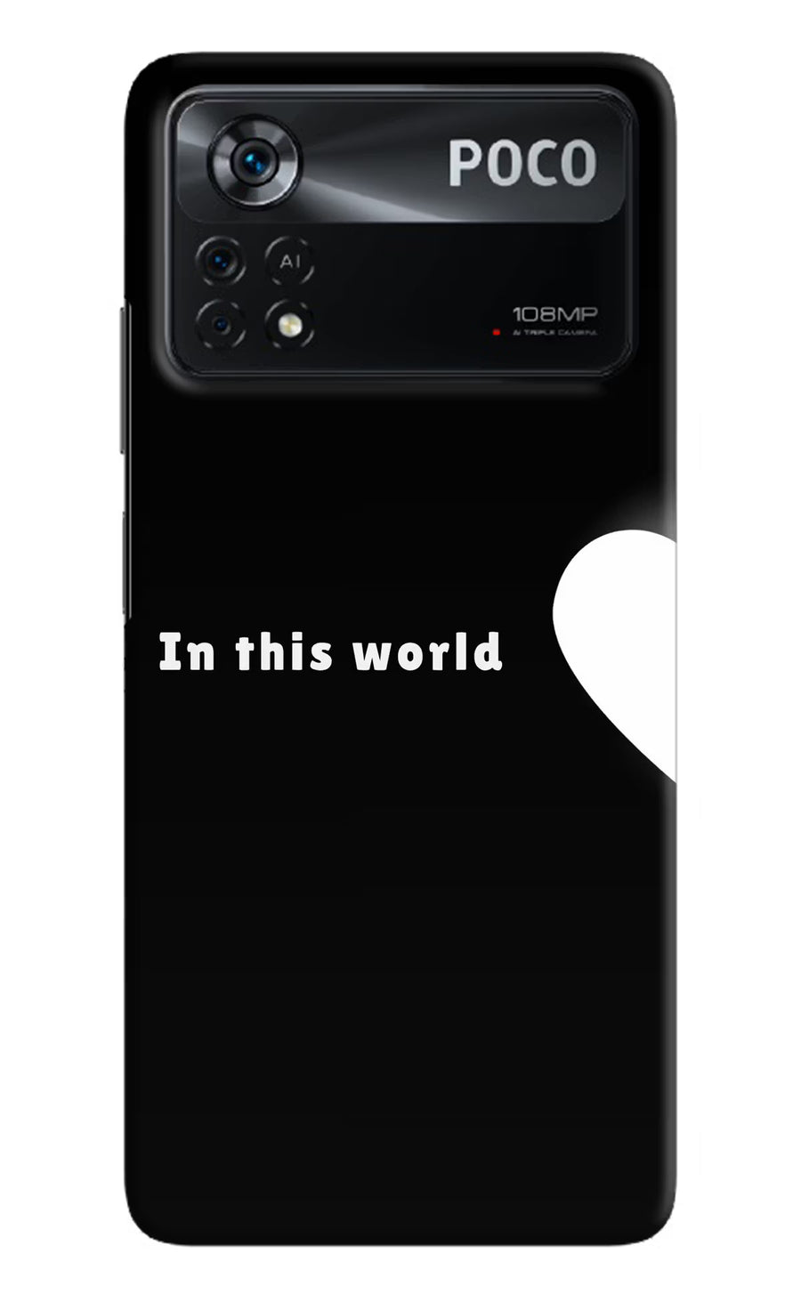This World Poco X4 Pro Back Cover, Hard case