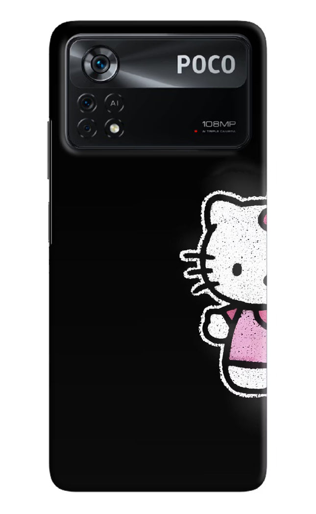 Kitty Charm Poco X4 Pro Hard Case Back Cover by Casekaro