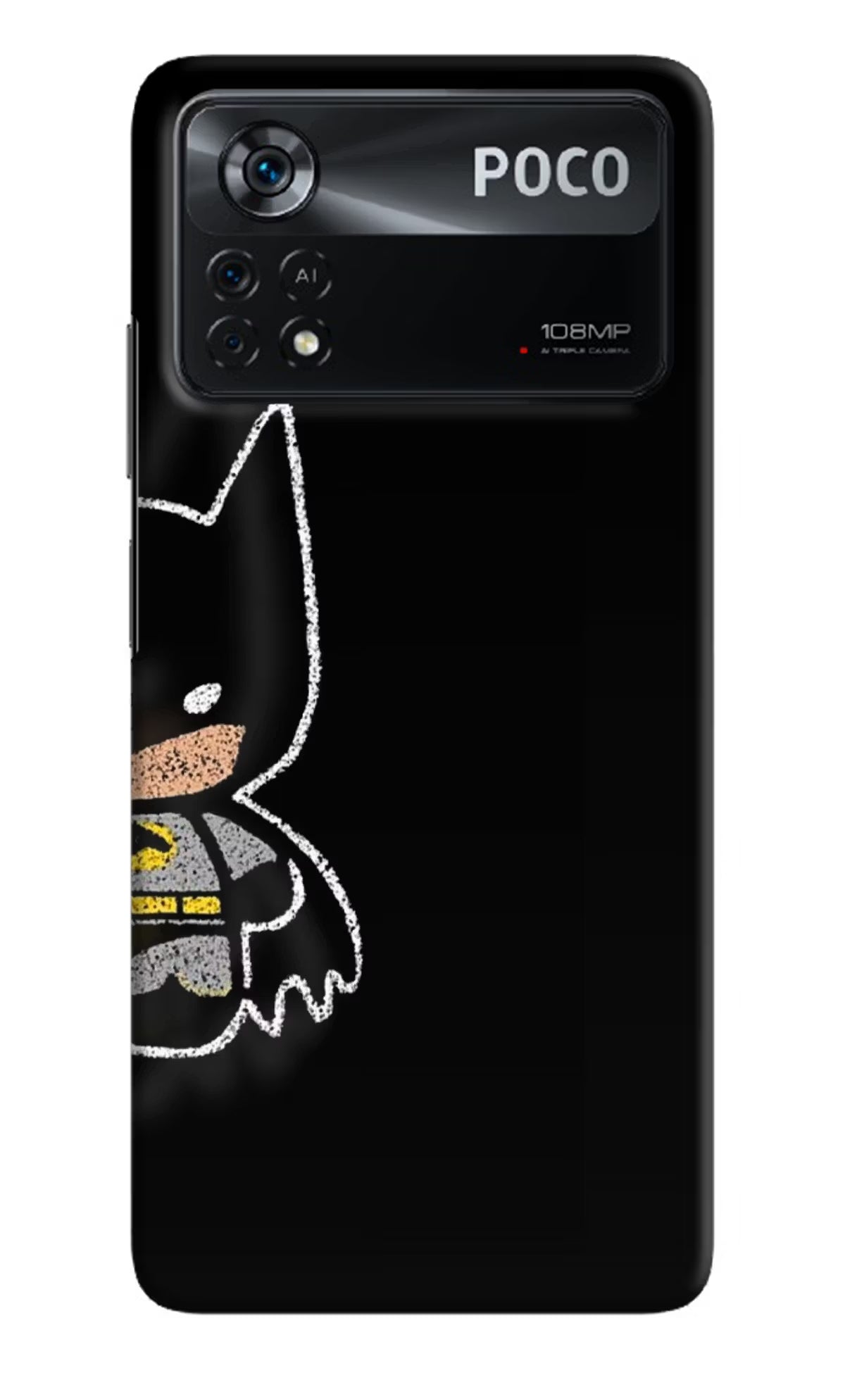 Bat Kitty Poco X4 Pro Hard Case Back Cover by Casekaro