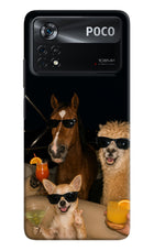 Party Squad Poco X4 Pro Hard Case Back Cover by Casekaro