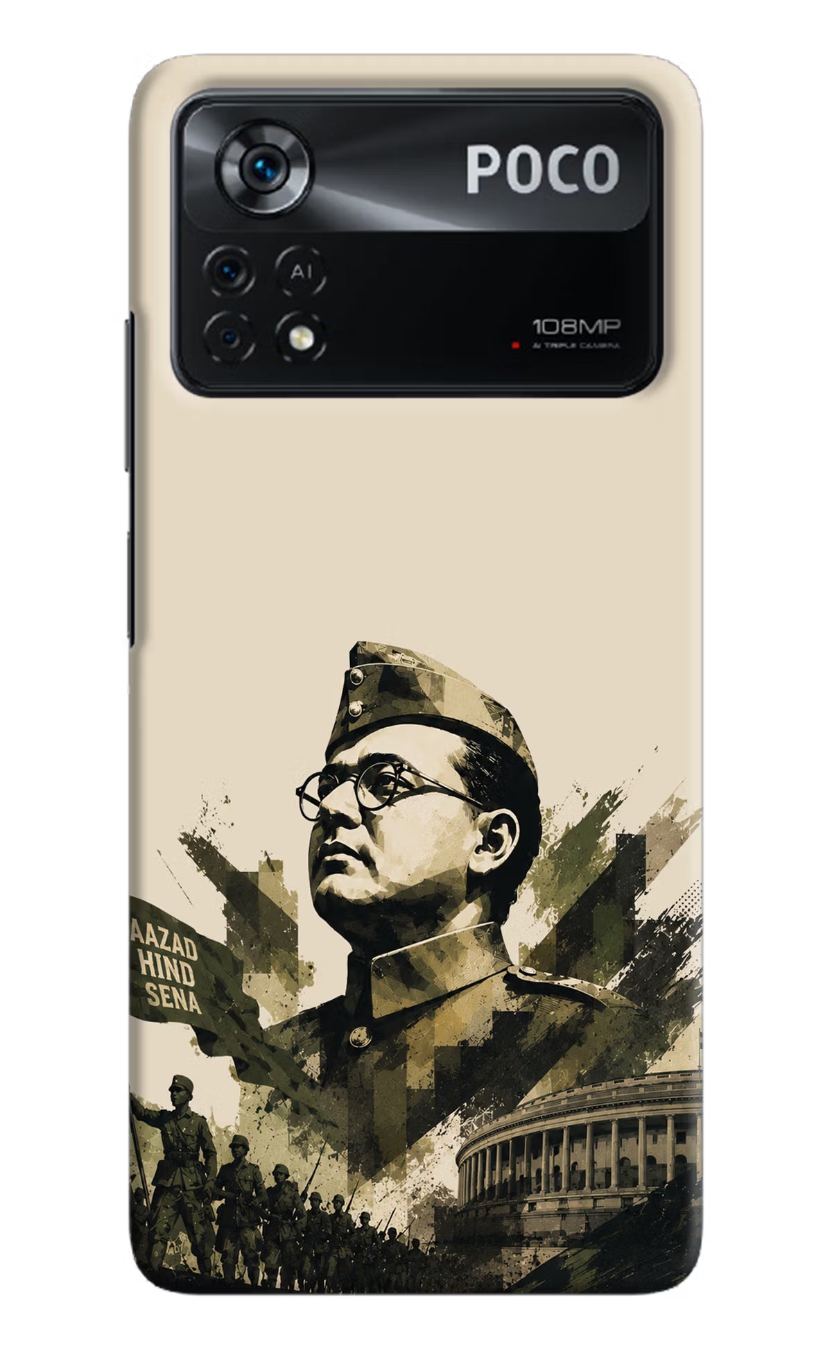 Netaji Rising Poco X4 Pro Back Cover