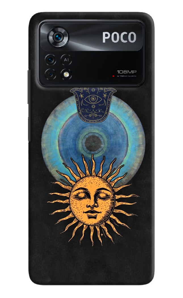 Divine Sun Poco X4 Pro Hard Case Back Cover by Casekaro