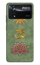 Om & Lotus Poco X4 Pro Back Cover