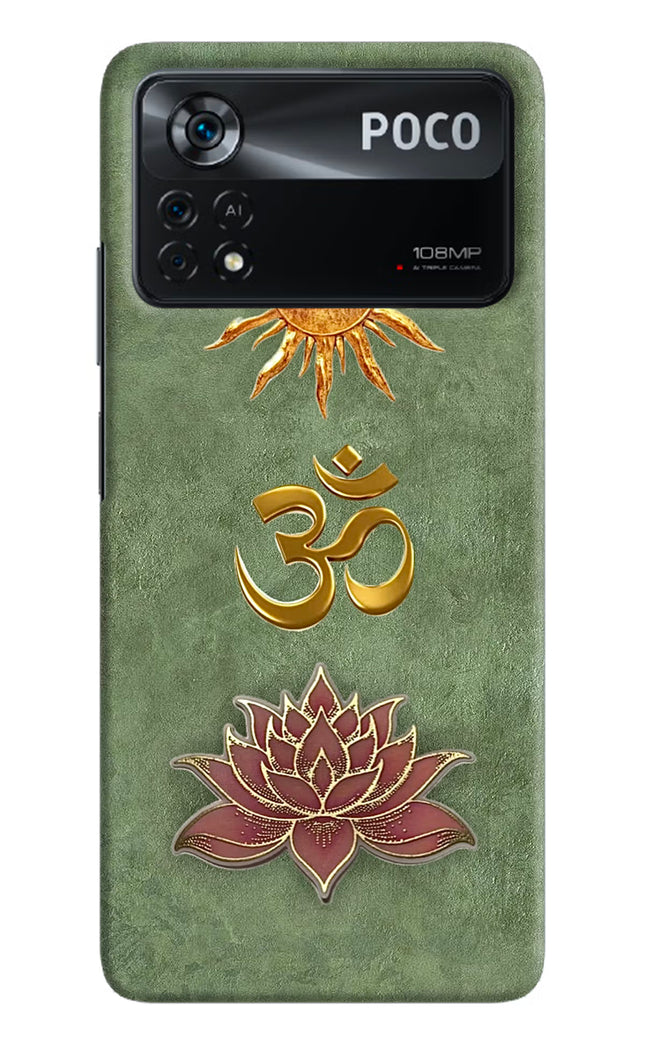 Om & Lotus Poco X4 Pro Back Cover