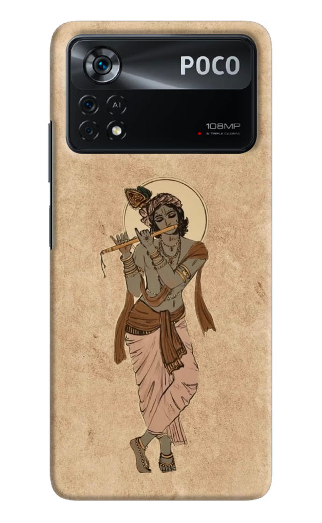 Krishna Poco X4 Pro Hard Case Back Cover by Casekaro