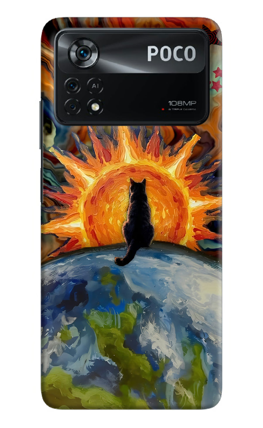 Sunrise Beyond Poco X4 Pro Back Cover, Hard case