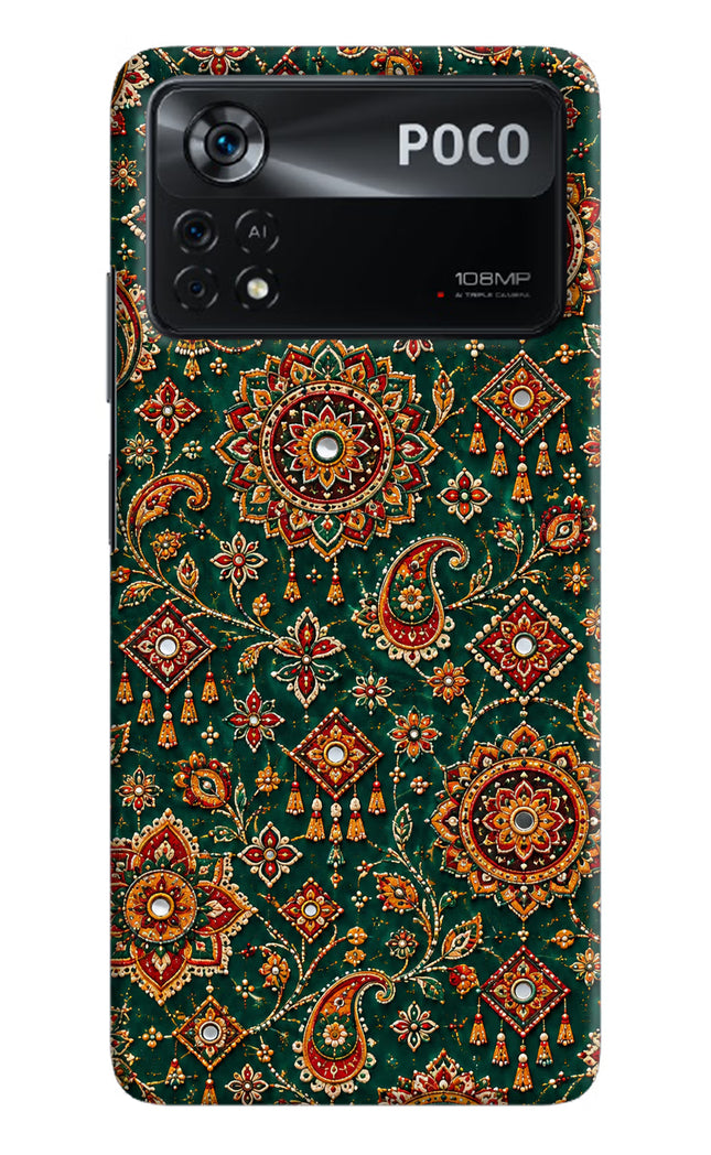 Green Pataka Poco X4 Pro Hard Case Back Cover by Casekaro