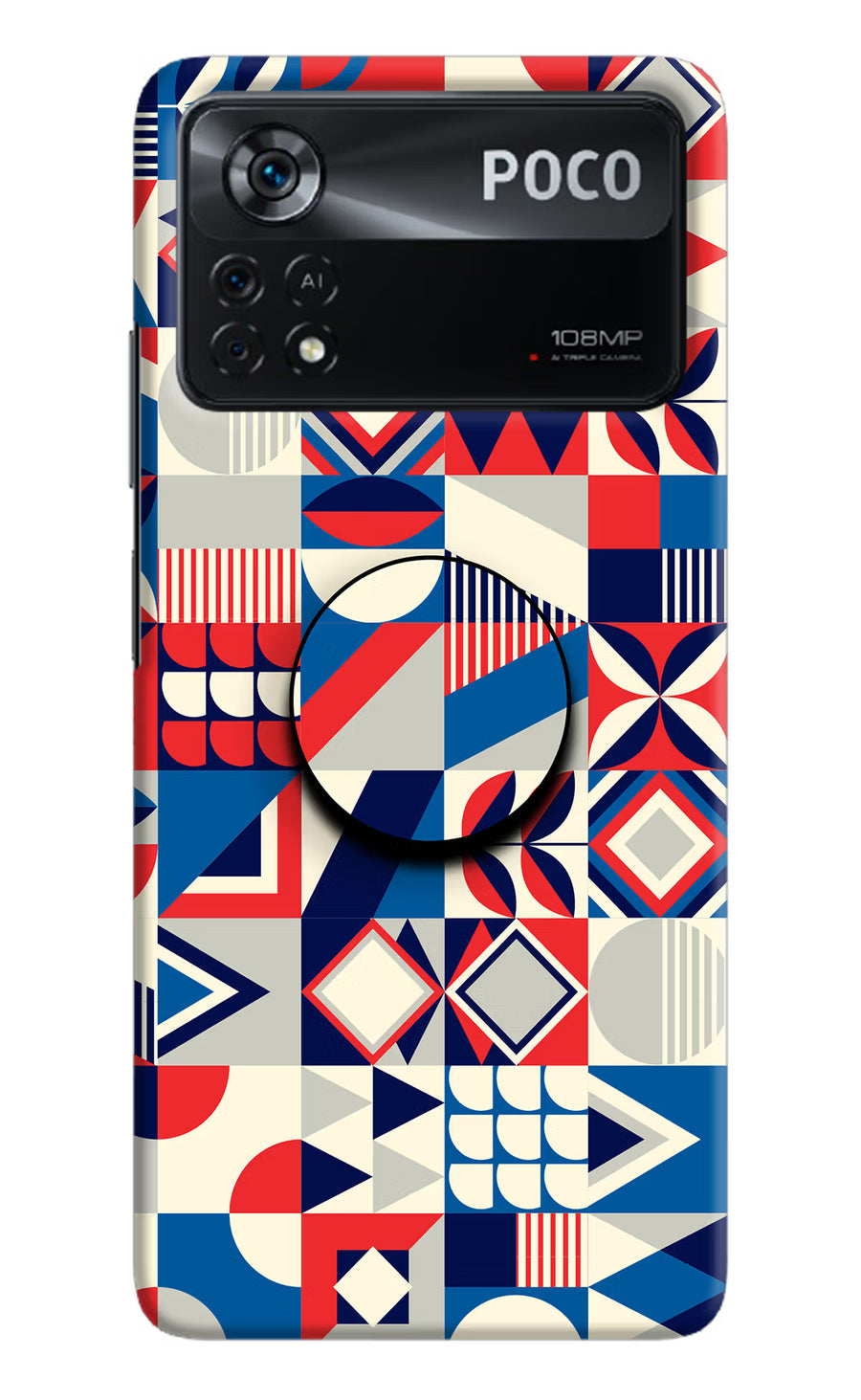Colorful Pattern Poco X4 Pro Pop Case, Hard case